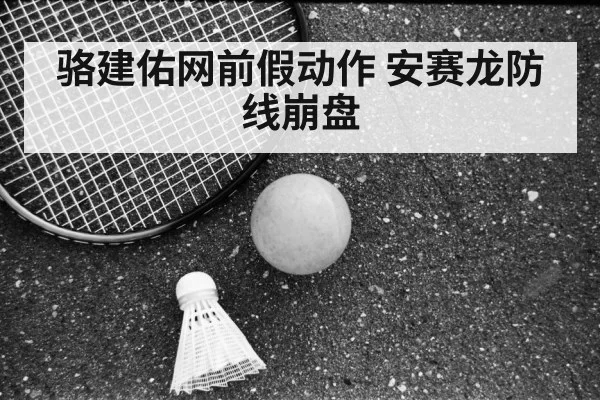 骆建佑网前假动作 安赛龙防线崩盘